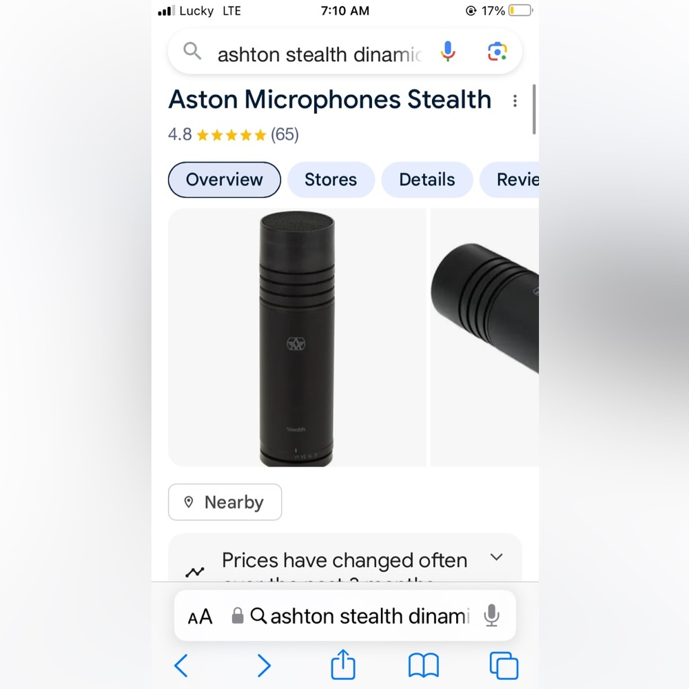 *NEW* Aston Stealth Active Dynamic Microphone